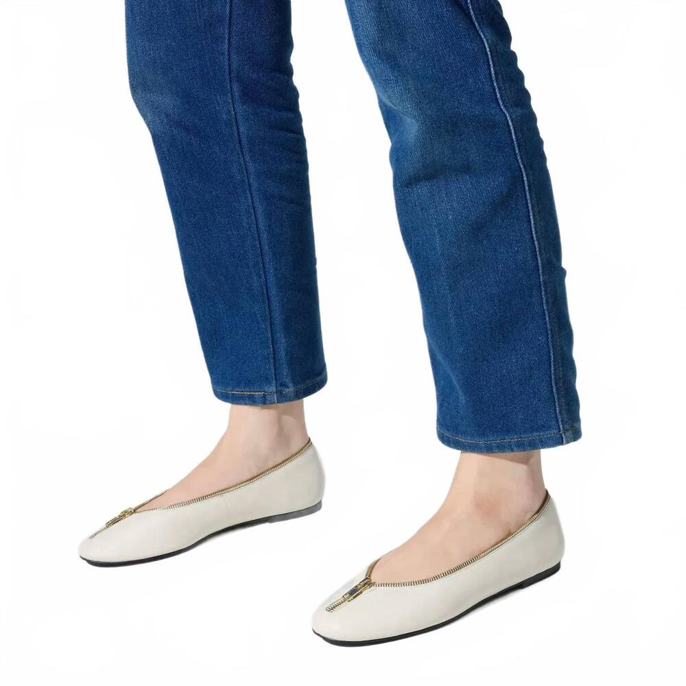 NEW YOSI SAMRA women's ziva flats in bone leather - Picture 5 of 5